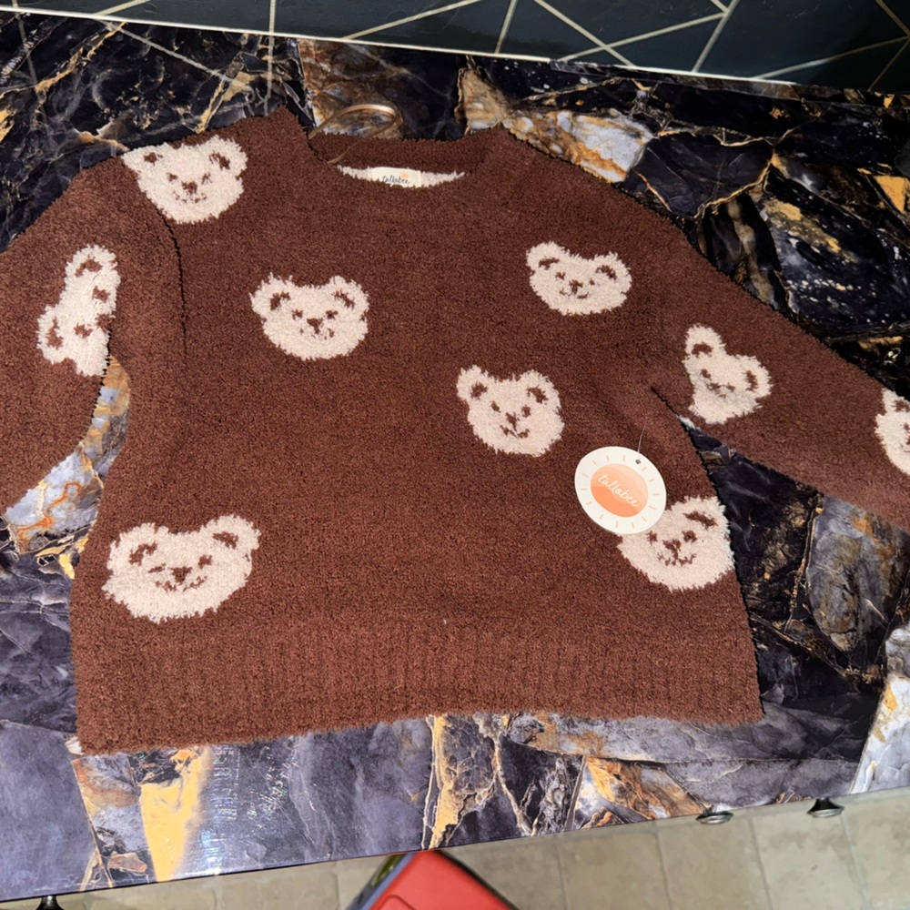 Tullabee 2T 3T bear sweater new with tags